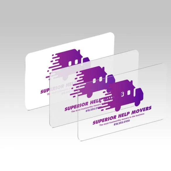 Plastic Business Cards - 2"x3.5"(US Standard)